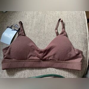 Bluet chocolate Brown pullover padding sports bra size 14 NEW w tag